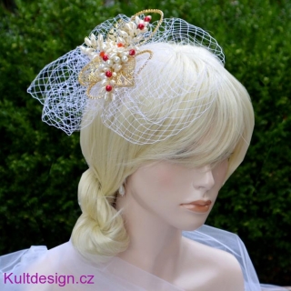 Svatební fascinator do vlasů