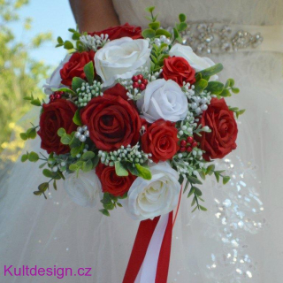 Svatební kytice Weritea a korsáž