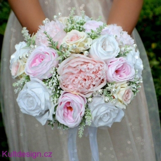 Svatební kytice Ellison a korsáž