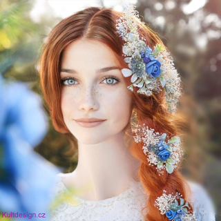 Sada květinových spon do vlasů gypsophila