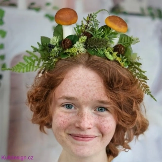 Svatební čelenka lesní