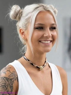 Choker náhrdelník s leopardím vzorem zlatá kulička