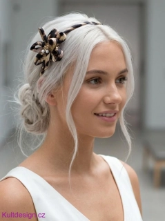 Leopardí čelenka do vlasů
